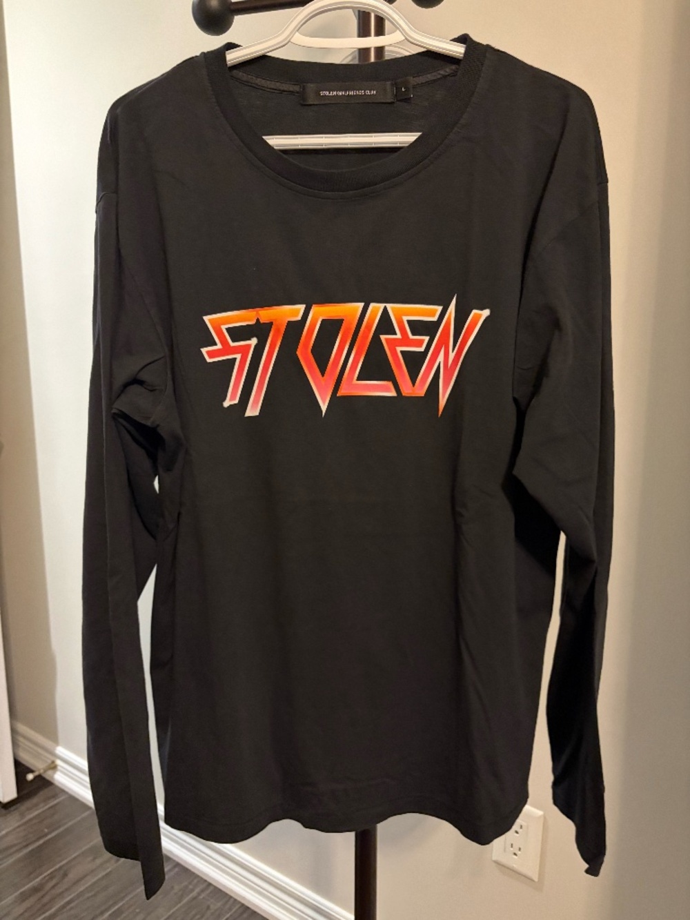 Stolen Girlfriends Club Berate Fade Long Sleeve Tee Size L